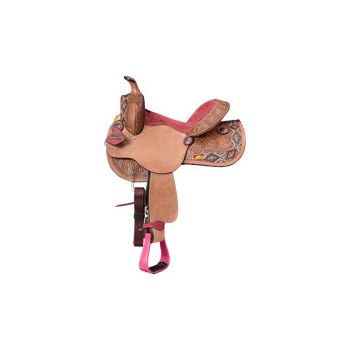 Tough1 Youth Dahlias & Diamonds Barrel Saddle