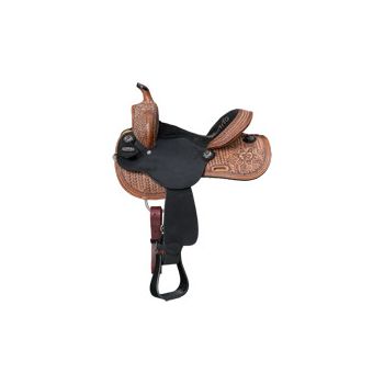 Tough1 Youth Black Lotus Barrel Saddle